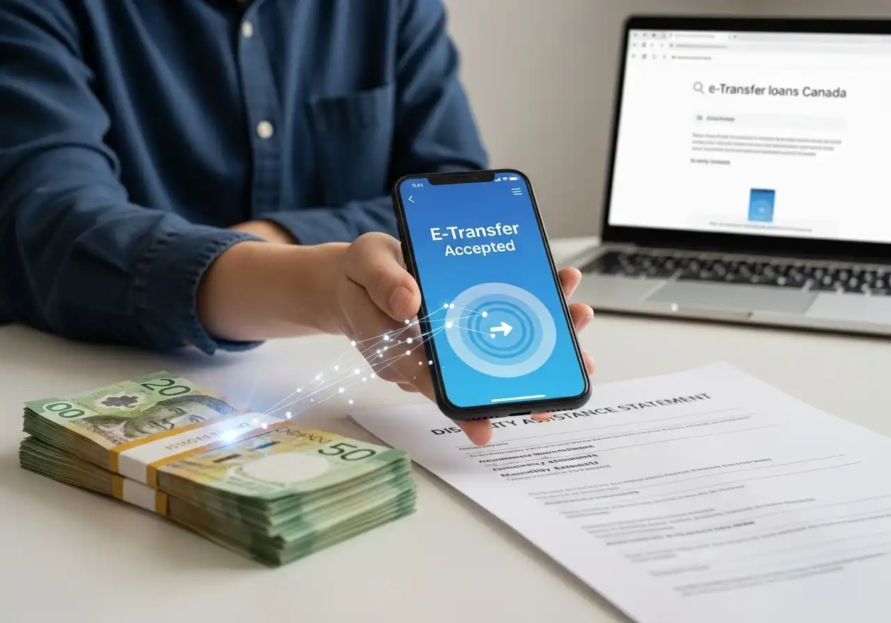 e-transfer loans on disability assistance